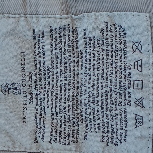 Brunello Cucinelli Jeans Khaki Tan with Gold <Read Description For Measurements> - Picture 9 of 12